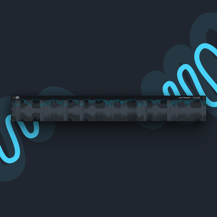 Illustration of an audio waveform