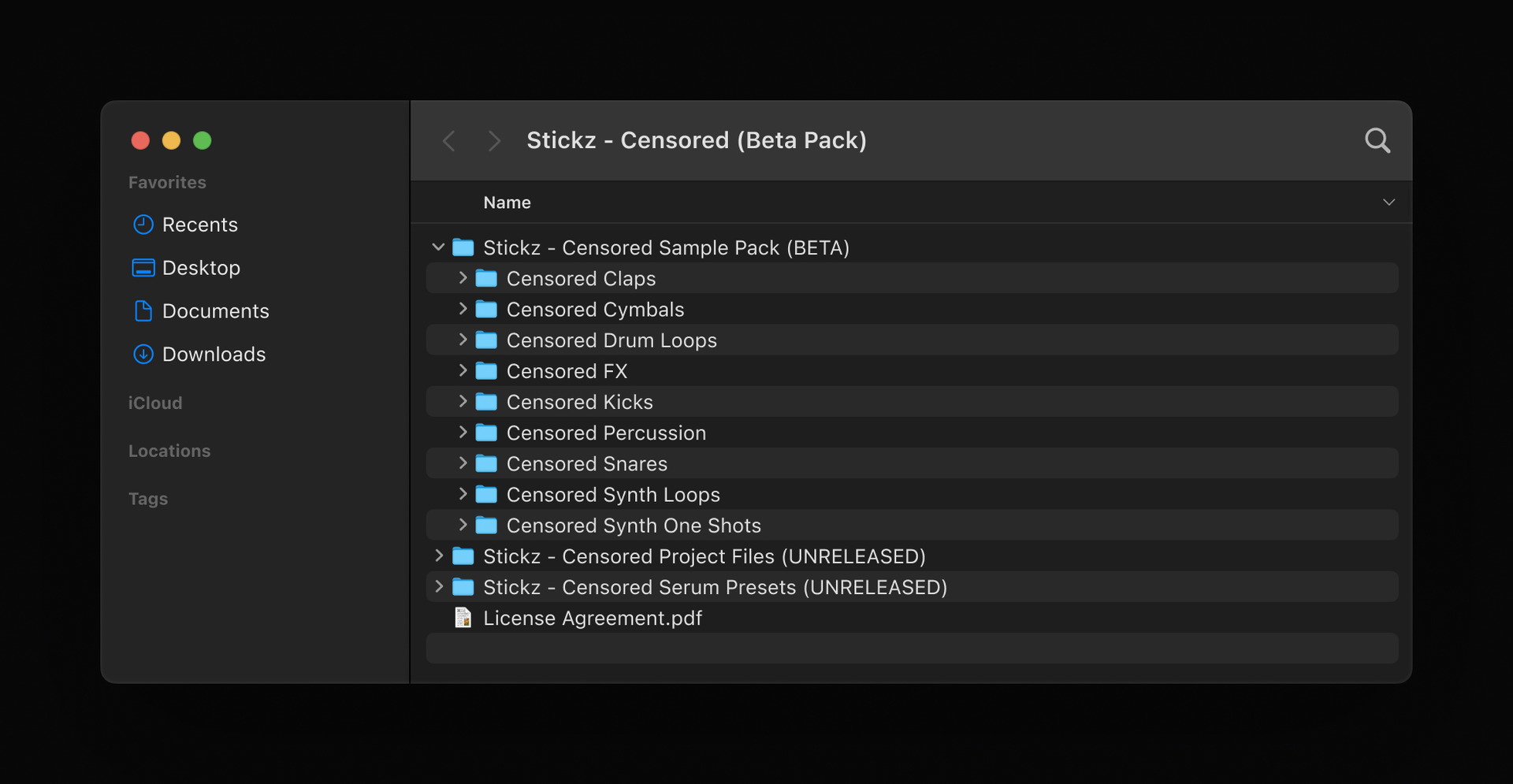    CENSORED CENSORED (Beta Pack) Product Folder Content