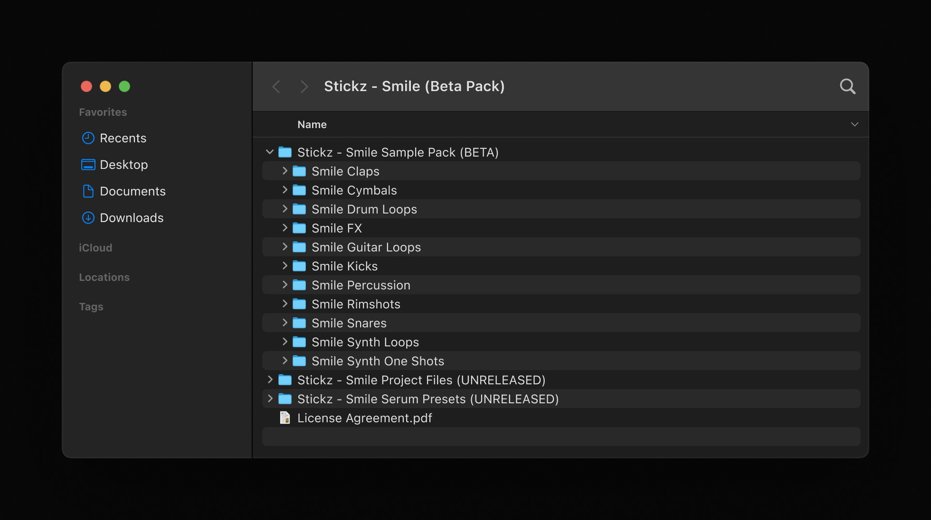     SMILE Product Folder Content